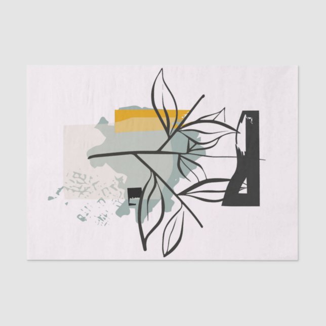 Papel De Seda artesanía de líneas Desmaquillaje de páginas (Anverso)