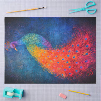 Papel De Seda Artesanía de pavo real/Papel de seda/Papel para de