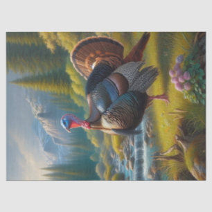 Papel De Seda Artesanía de vida silvestre del pavo Tom salvaje