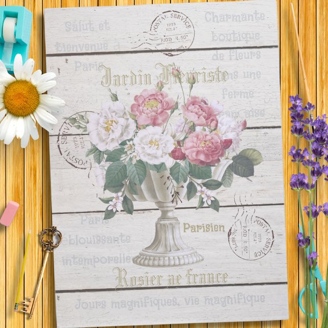 Papel De Seda Artesanía francesa de moda Ephemera de madera rúst (Subido por el creador)