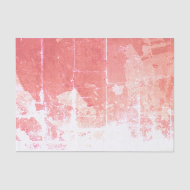 Papel De Seda Artesanías de desconchado rosa claro de época (Anverso)