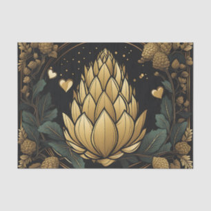 Papel De Seda Artichoke de oro de lujo