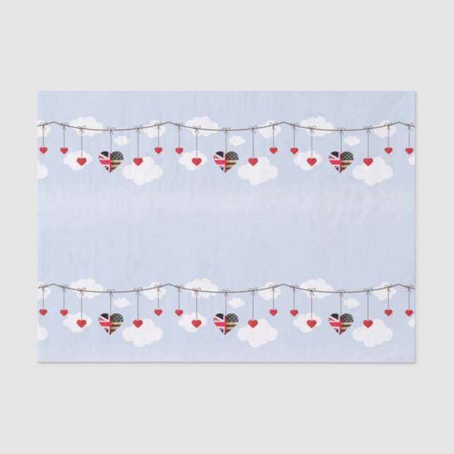 Papel De Seda Artículos de regalo de la Fiesta de la Boda Real (Anverso)