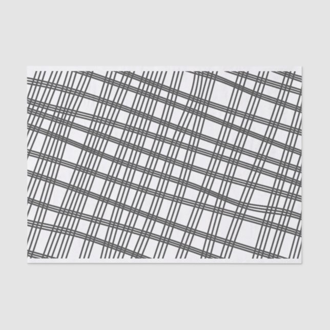 Papel De Seda Artista blanco negro gran tela de trama ondulada (Anverso)