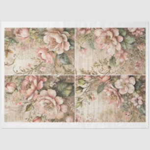 Papel De Seda Artista victoriano Flor Junk Journal fondos B