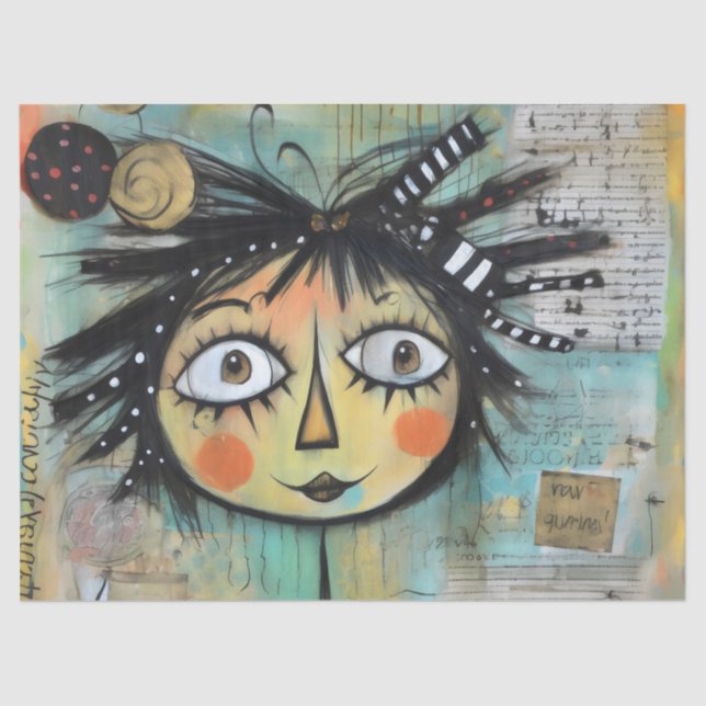 Papel De Seda ArtLady 14 Encantadora y angustiada (Anverso)