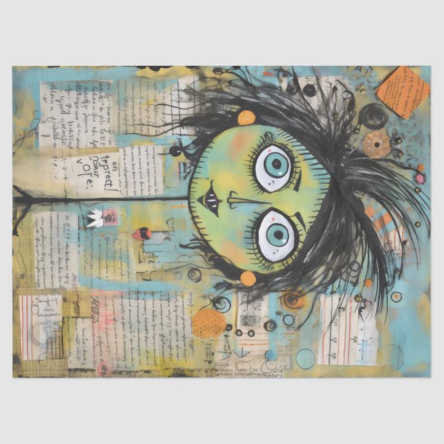 Papel De Seda ArtLady 15 Encantadora y angustiada (Anverso)