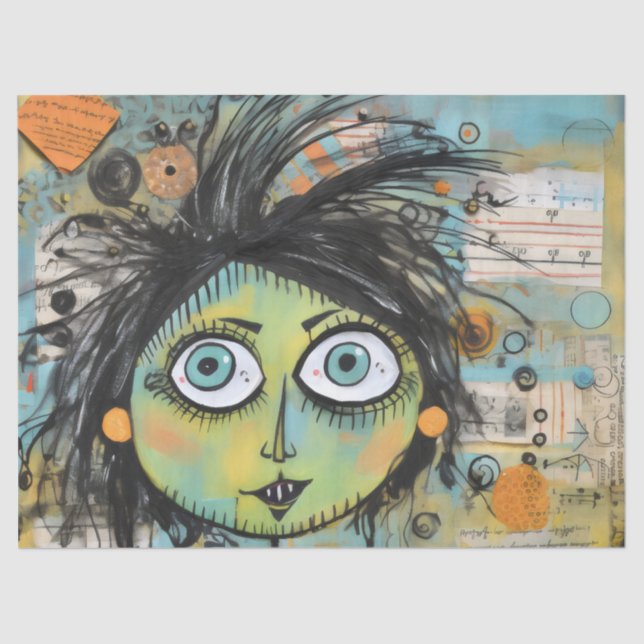 Papel De Seda ArtLady 15 Encantadora y angustiada (Anverso)