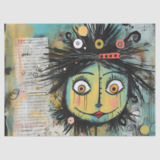 Papel De Seda ArtLady 16 Encantadora y angustiada (Anverso)