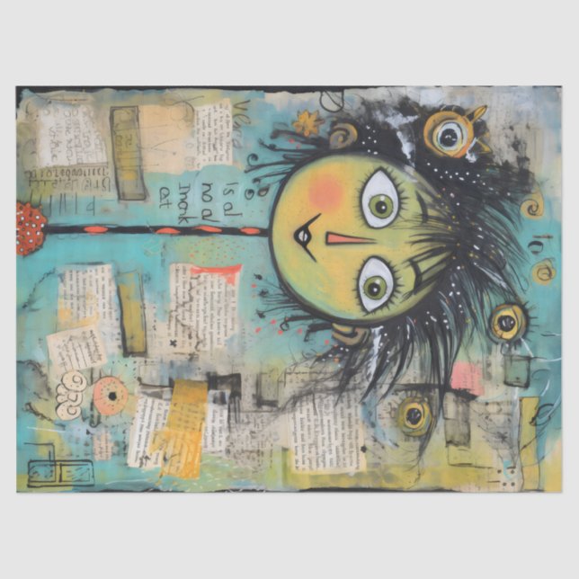 Papel De Seda ArtLady 17 Encantadora y angustiada (Anverso)