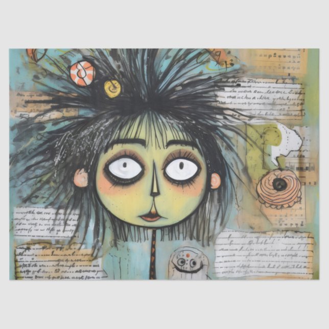 Papel De Seda ArtLady 18 Encantadora y angustiada (Anverso)