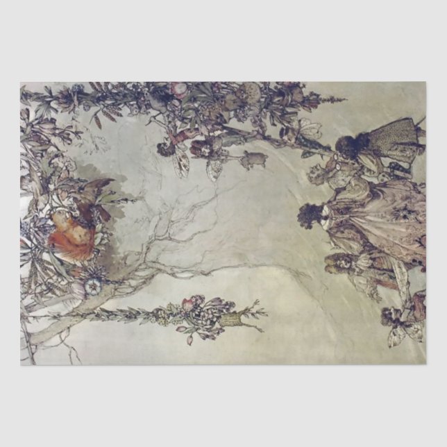 Papel De Seda “Ascenso de las hadas” de A Duncan Carse (Anverso)