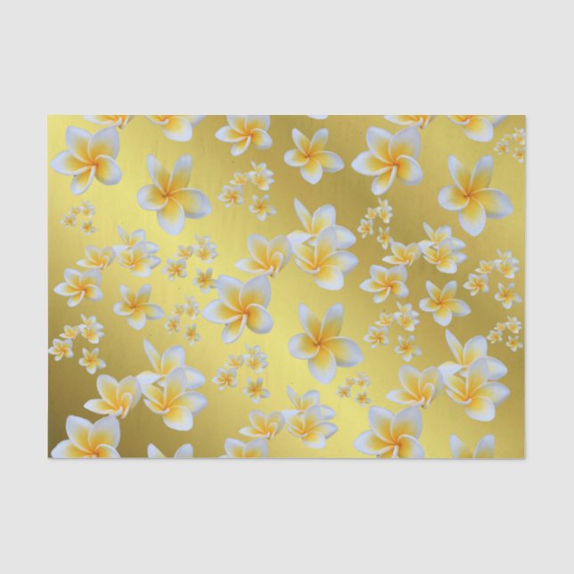 Papel De Seda asiático, amarillo, blanco, florecer, brillante, d (Anverso)