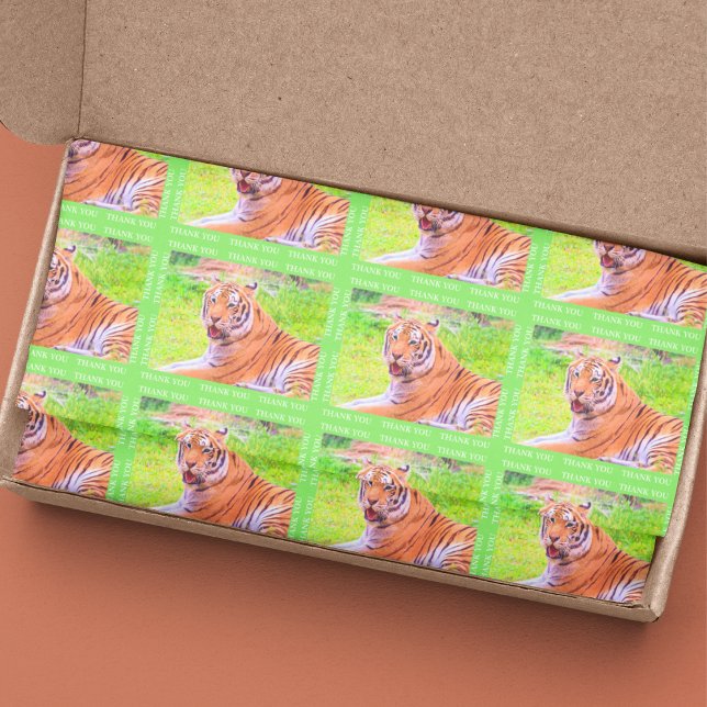 Papel de seda Asiático Tigre de Agradecimiento (Subido por el creador)