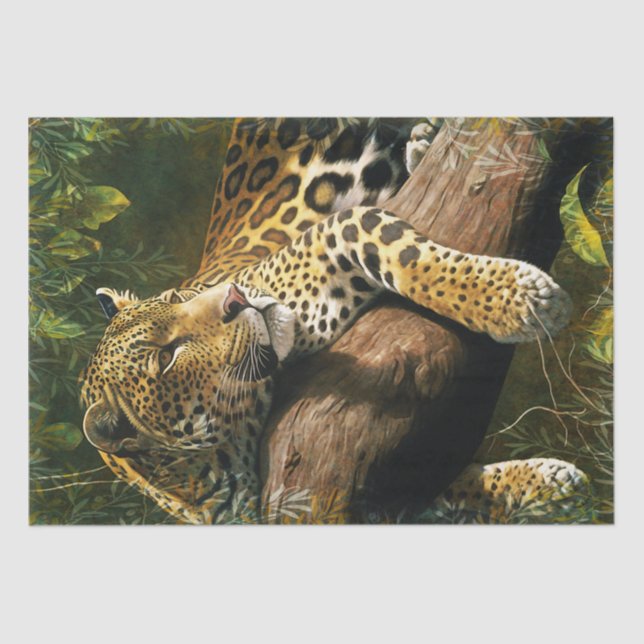 Papel De Seda Asombroso leopardo (Anverso)