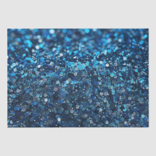 Papel De Seda Aspecto de lentejuelas azules