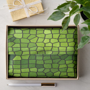 Papel De Seda Aspecto de vidrio cortado verde