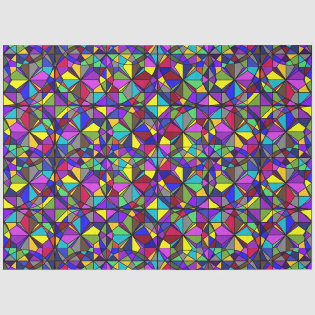 Papel de seda - aspecto de vitral - HAMbyWG (Anverso)
