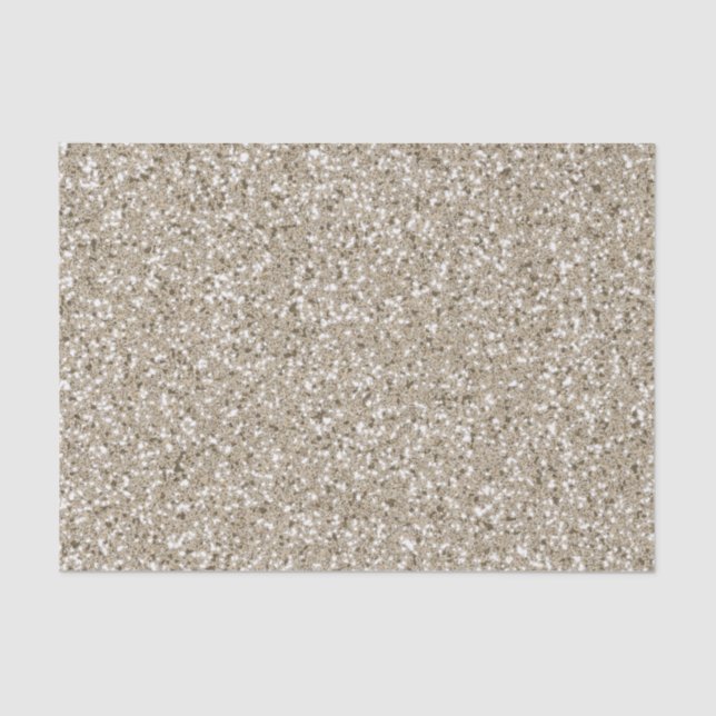 Papel De Seda Aspecto del patrón Purpurina beige (Anverso)