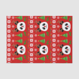 Papel De Seda Astas grandes del navidad del dibujo animado de la