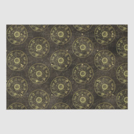Papel De Seda Astrología vintage Zodiac y Cobweb Magical