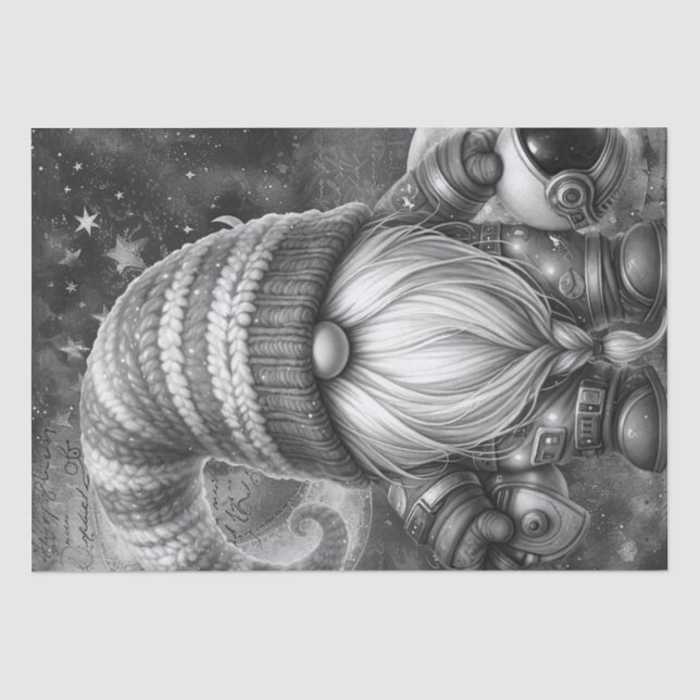 Papel De Seda Astronauta Gnome (Anverso)