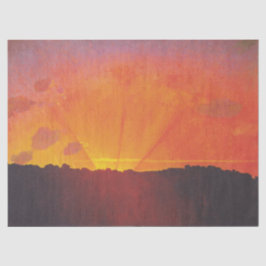 Papel De Seda Atardecer, cielo Naranja (por Félix Vallotton)