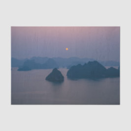 Papel De Seda Atardecer sobre Bahía Halong - Vietnam, Asia