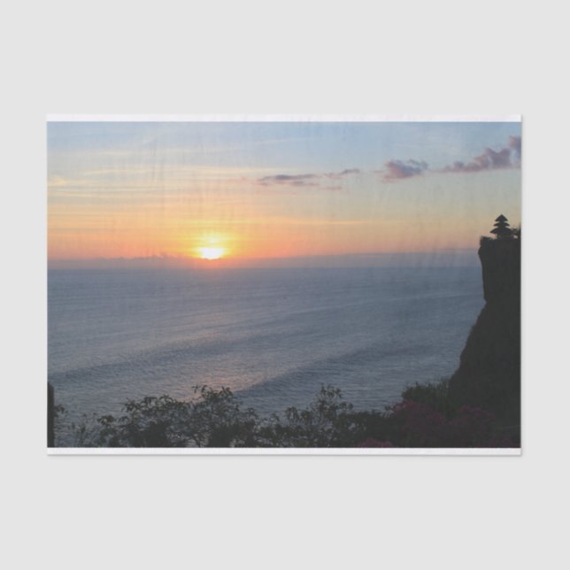 Papel De Seda Atardecer tropical (Anverso)