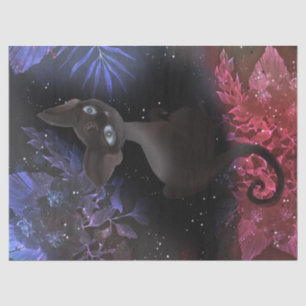 Papel De Seda Aterrador Cat Halloween Decoupage