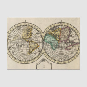 Papel De Seda Atlas del mundo