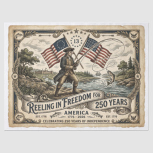 Papel De Seda Atrapando la Libertad durante 250 Años