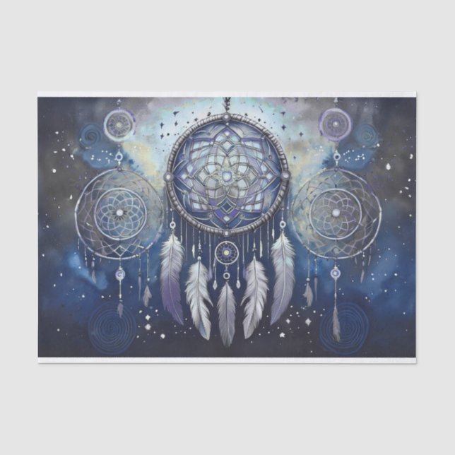 Papel De Seda Atrapasueños Celestial, Estrellas del Crepúsculo (Anverso)