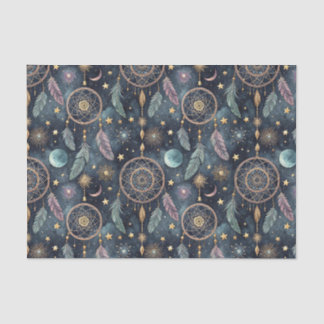 Papel De Seda Atrapasueños Celestial Mágico Patrón Noche Estrell