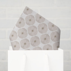 Papel De Seda Audaz Crema floral texturizada de amapola Minimali