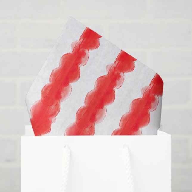 Papel De Seda audaz fiesta de navidades rojos retro (Bolsa de regalo)