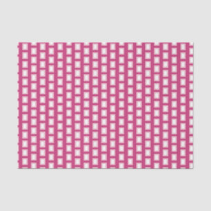 Papel De Seda Audaz Retro Funky Blanco y Rosa claro