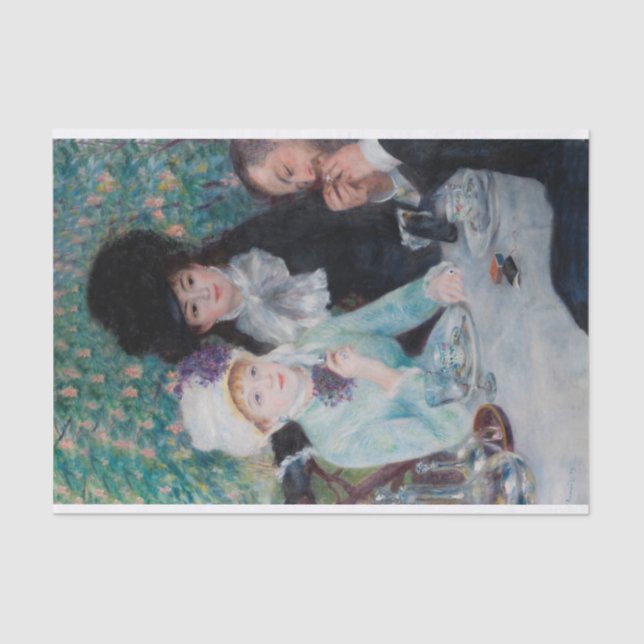 Papel De Seda Auguste Renoir, después del almuerzo, 1879 (Anverso)