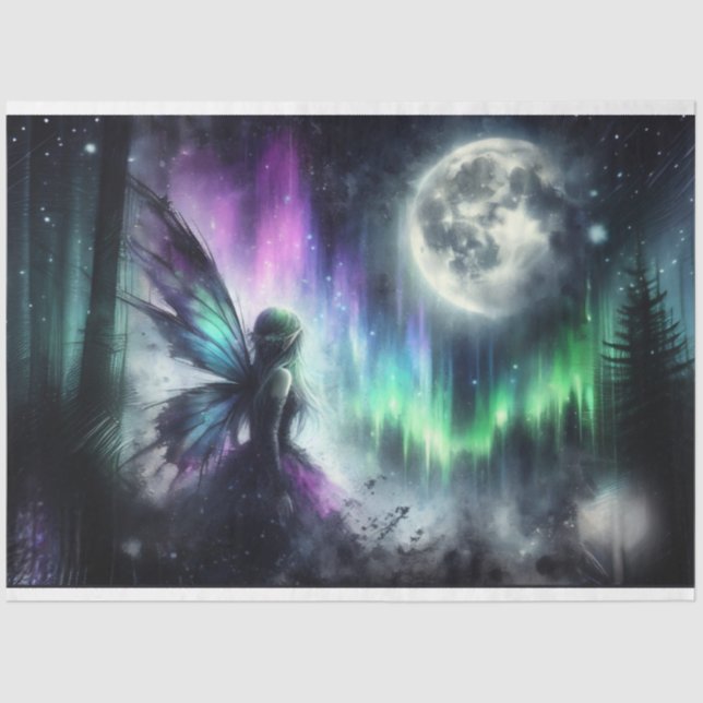 Papel De Seda Aurora Fairy Moon Tissue Paper (Anverso)