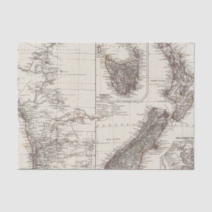 Papel De Seda Australia occidental Tasmania y Nueva Zelanda