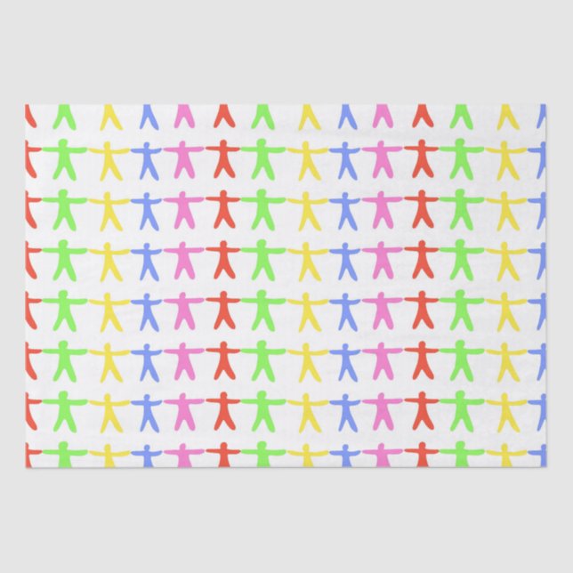 Papel De Seda Autism Awareness People (Anverso)