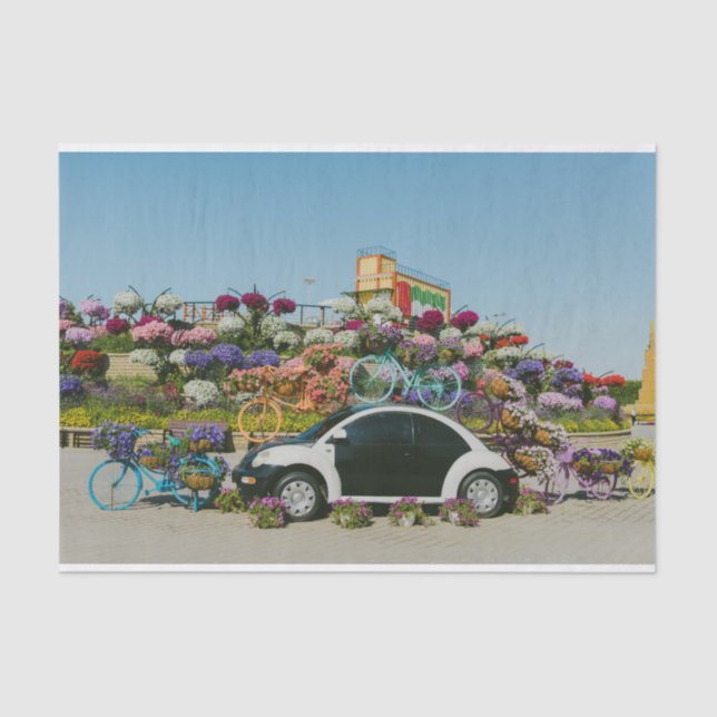 Papel De Seda Auto del Miracle Garden de Dubai (Anverso)