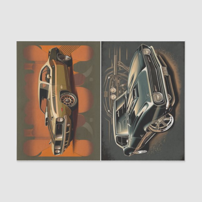 Papel De Seda Automóviles musculares (Anverso)