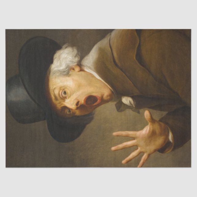 Papel De Seda autorretrato, la sorpresa de Joseph Ducreux (Anverso)