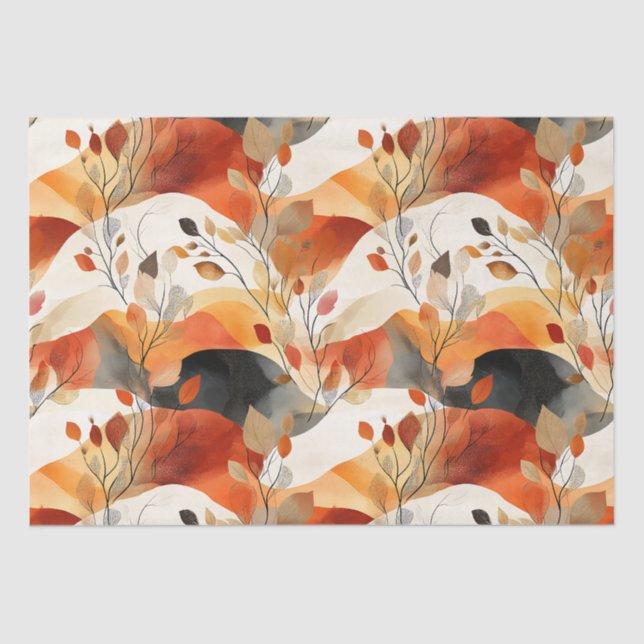 Papel De Seda Autumance Elegance Seamless Pattern (Anverso)