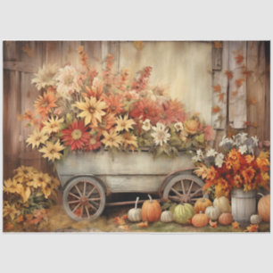 Papel De Seda Autumn Harvest Cart