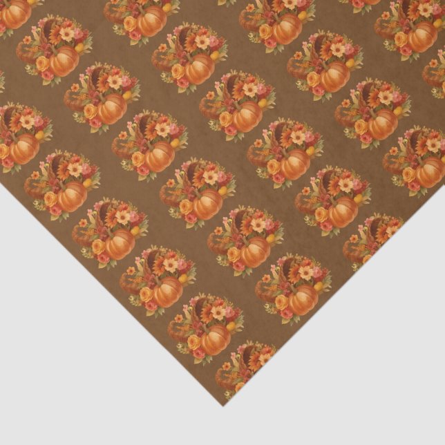 Papel De Seda Autumn Harvest Cornucopia (Detalle)