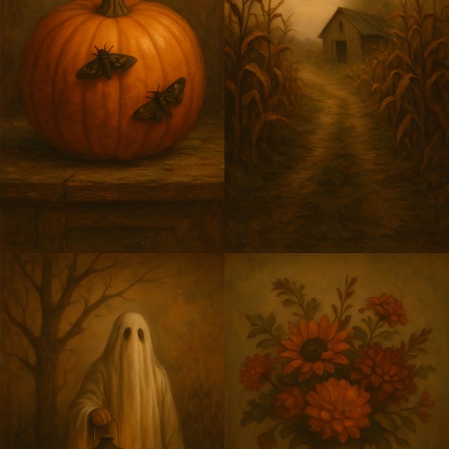 Papel De Seda Autumn Murmurs – Fall Halloween Decoupage Paper (Subido por el creador)