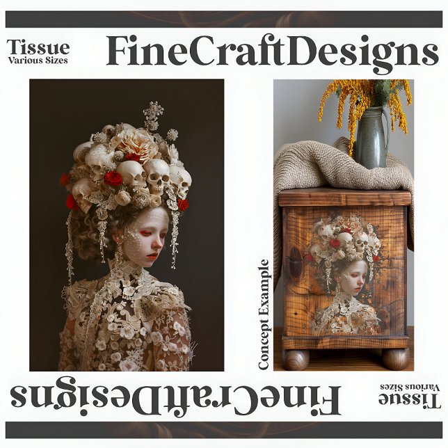 Papel De Seda Avant-Garde Gothic Elegic Bride A7R Decoupage (Subido por el creador)