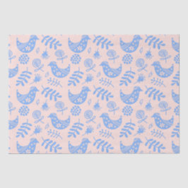 Papel De Seda Ave azul